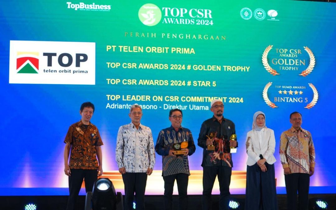 Telen Orbit Prima, Bhumi Jati Power, Suprabari Mapanindo Mineral, Kadya Caraka Mulia, and United Tractors Wins The 2024 Top CSR Awards
