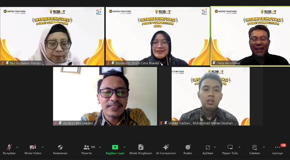 Driving Innovation Awareness Among Young Generations, United Tractors Hosts SOBAT Competition 2024 Webinar