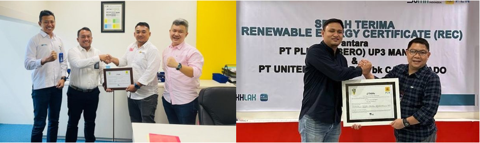 Handover of Renewable Energy Certificates from the State Electricity Company (PLN) to United Tractors