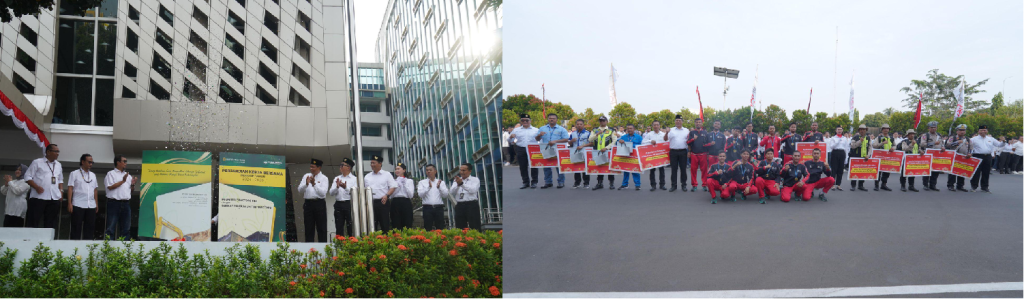 Launching of a symbolic book on the Collective Labor Agreement for the period 2024-2026, and appreciation for the contributions of various parties to the Company and Indonesia.