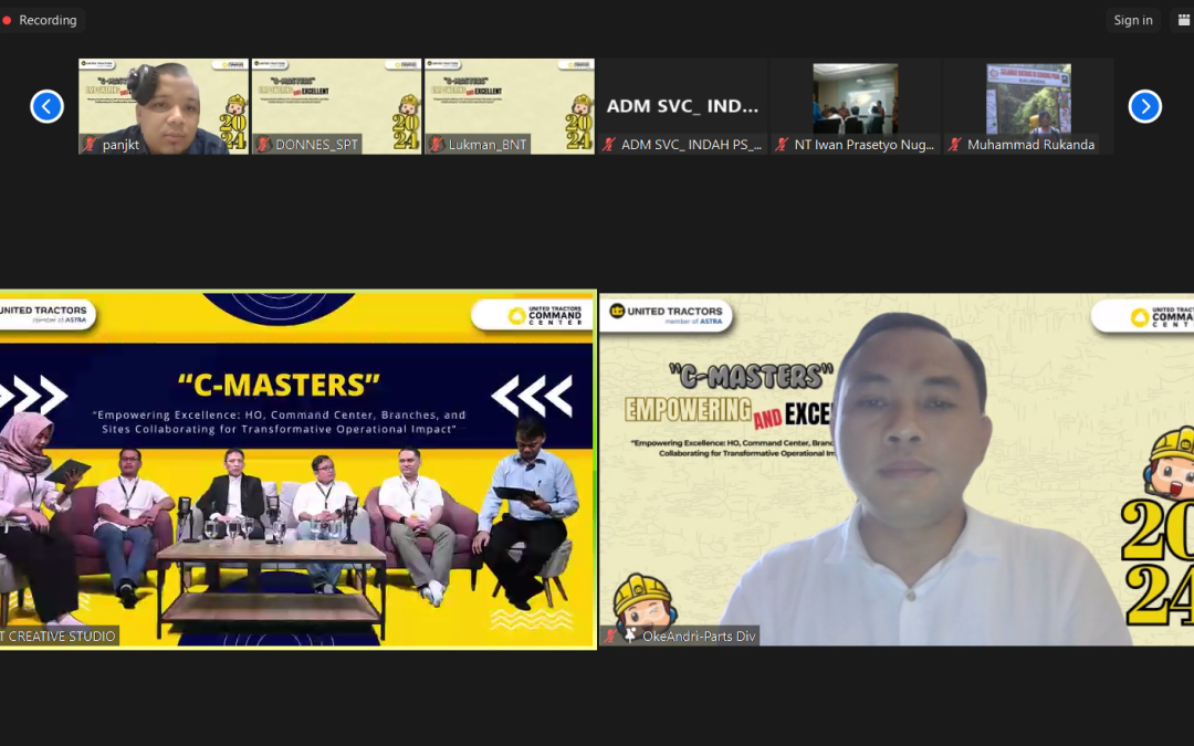 Increasing Insights on New Working Command Center Functions, United Tractors Holds C-Masters Webinar