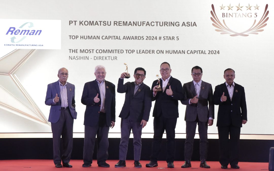 Successfully Managing Human Resources Optimization, Komatsu Remanufacturing Asia Wins the TOP Human Capital Award 2024