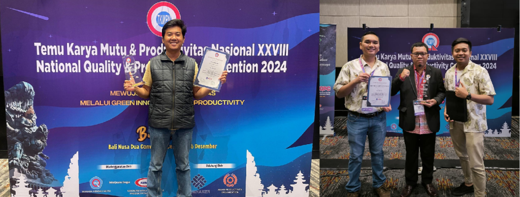 Energia Prima Nusantara mendapatkan satu penghargaan kategori Platinum dalam TKMPN XXVIII (foto kiri). PTAR mendapatkan penghargaan Platinum dalam TKMPN XXVII (foto kanan).
