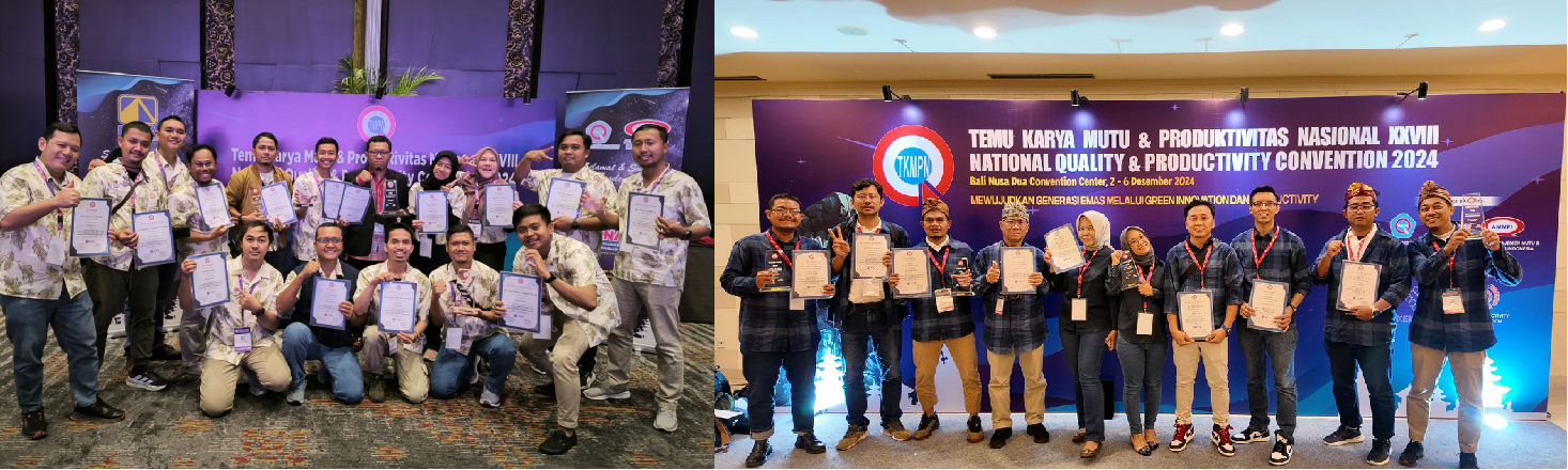 PAMA earned seven awards at TKMPN XXVIII 2024 (left photo), while United Tractors Pandu Engineering received four awards (right photo).