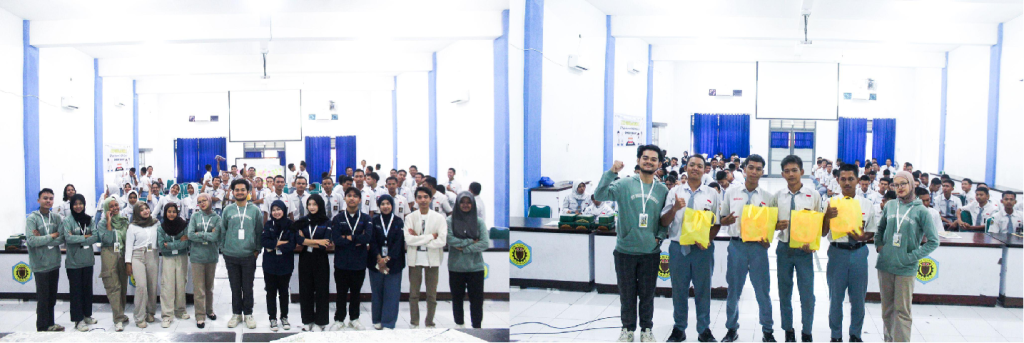 The implementation of the Healthy Schools Action organized by United Tractors through the UT Youth Movement program in collaboration with the Aorta Community at SMKN 1 Semarang, Central Java.