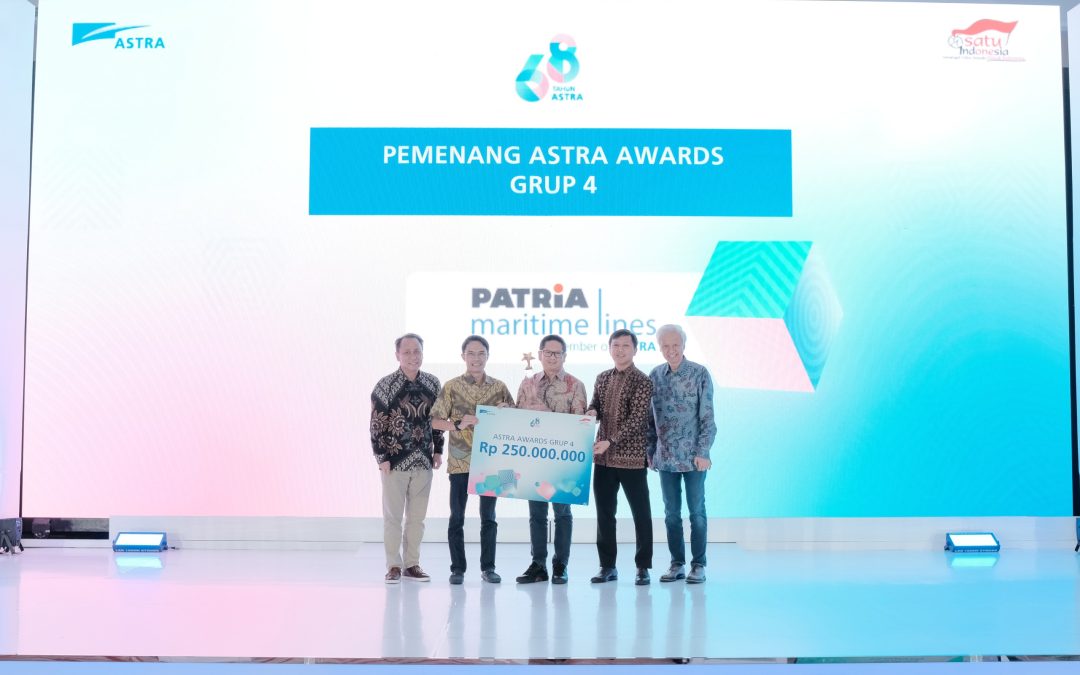 Patria Maritime Lines Secures 1st Place at the Astra Award for Innovation and Contributions to the Maritime Industry